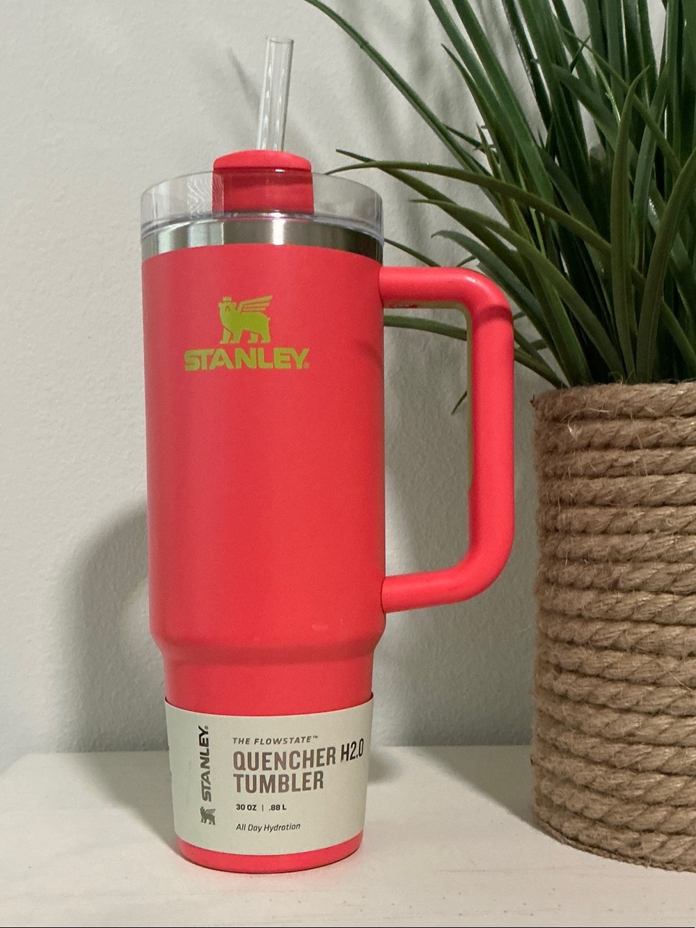Stanley Quencher H2.0 Tumbler 30oz with Handle - Hibiscus